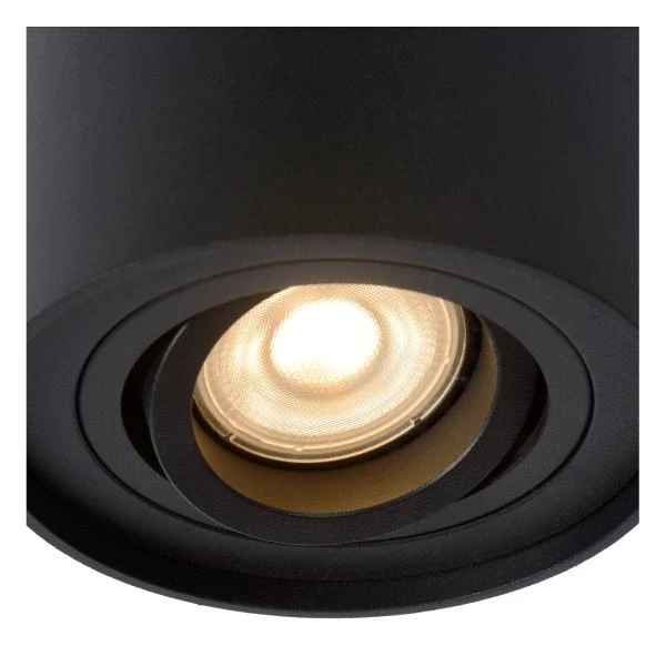 Lucide TUBE - Ceiling spotlight - Ø 9,6 cm - 1xGU10 - Black - detail 2